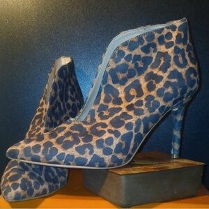 Jessica Simpson Leopard Print Ankle Booties